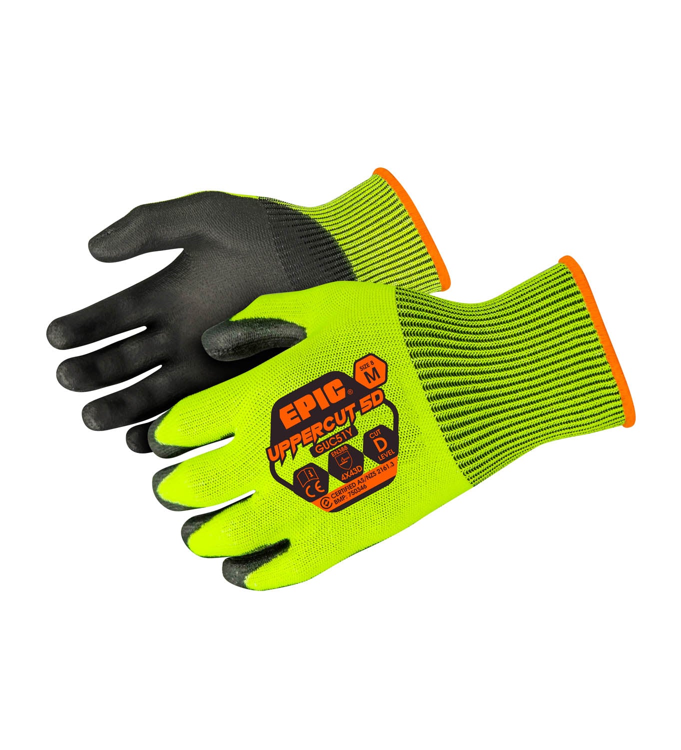 UPPERCUT™ HI VIS PU GLOVE CUT 5D