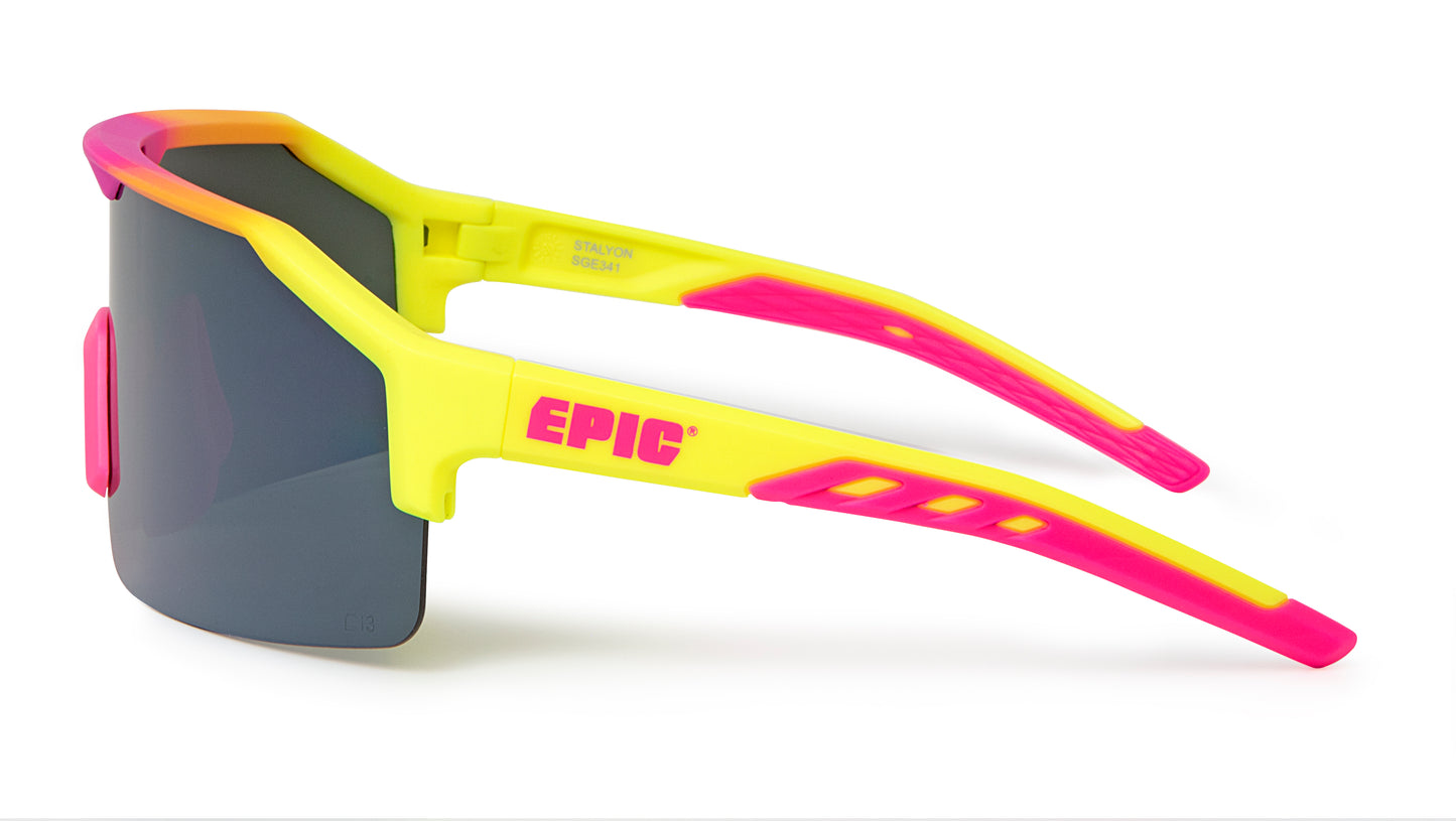 Glasses Safety Epic Stalyon - Polarised Hyper Silver Mirror Anti-Scratch Lens - Chameleon Frame
