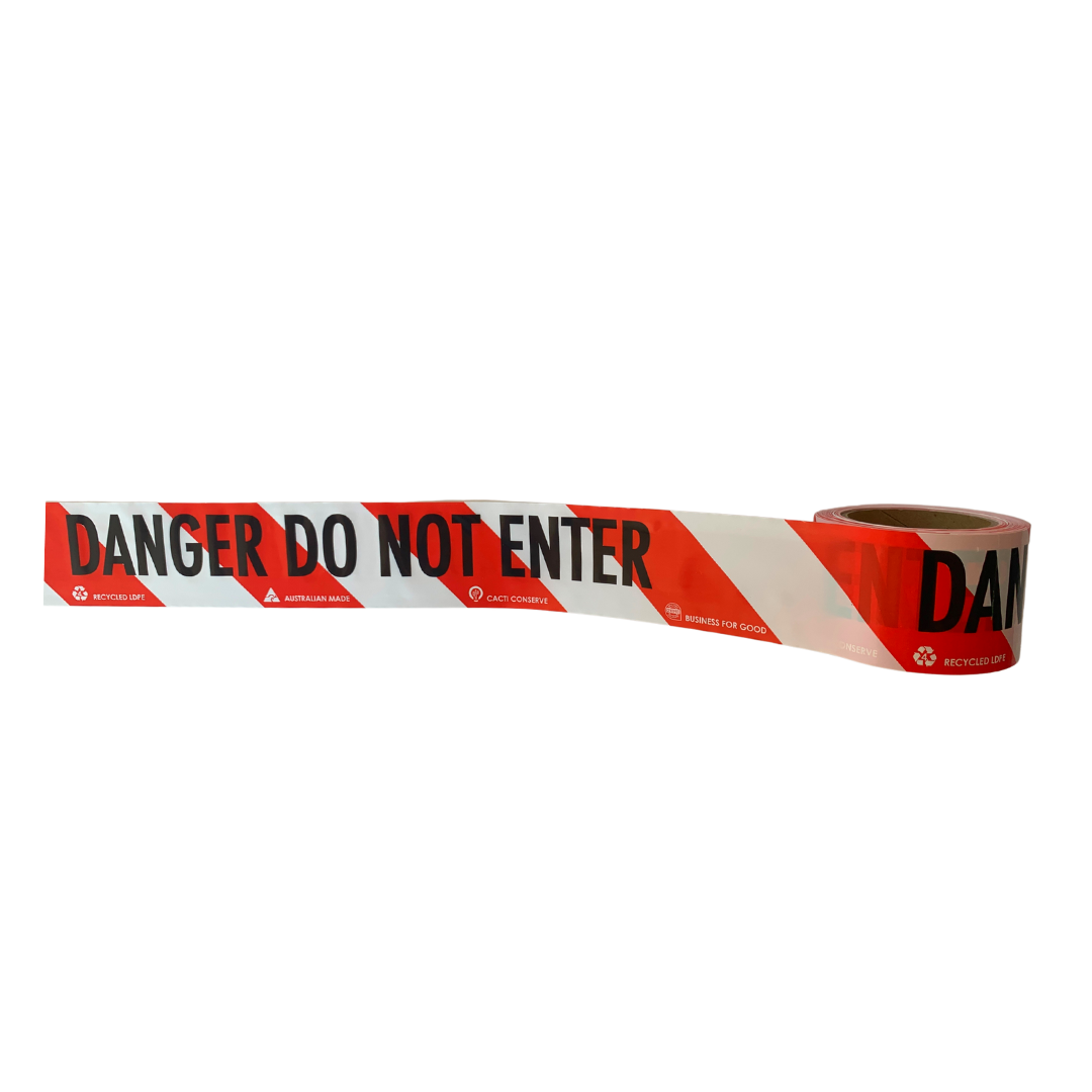 Eco Barricade Tapes - Recycled Plastic