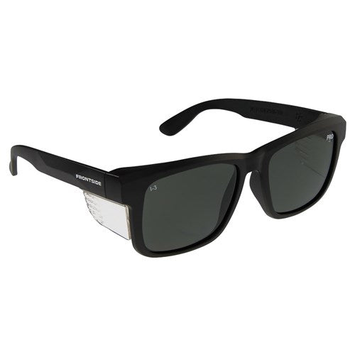 SAFETY GLASSES FRONTSIDE POL SMOKE LENS