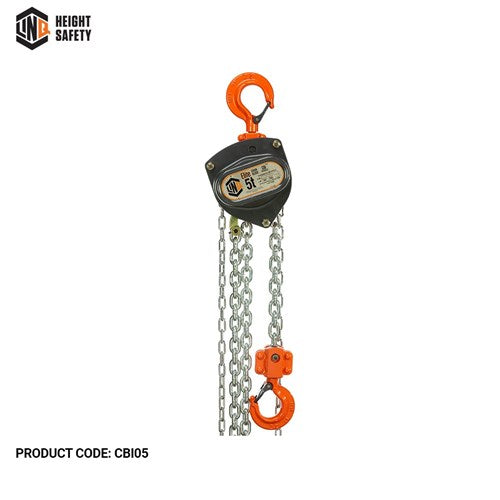 INDUSTRIAL CHAIN BLOCK O/L 5T 3m LIFT