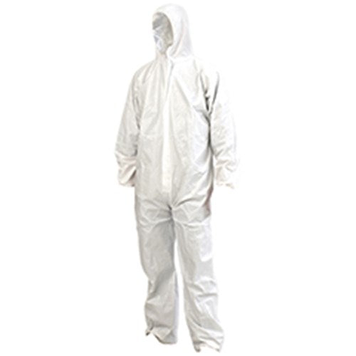 COVERALLS DISPOSABLE PROVEK WHITE 2XL