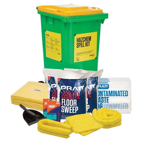 AUS SPILL KIT HAZCHEM 240L YELLOW LID