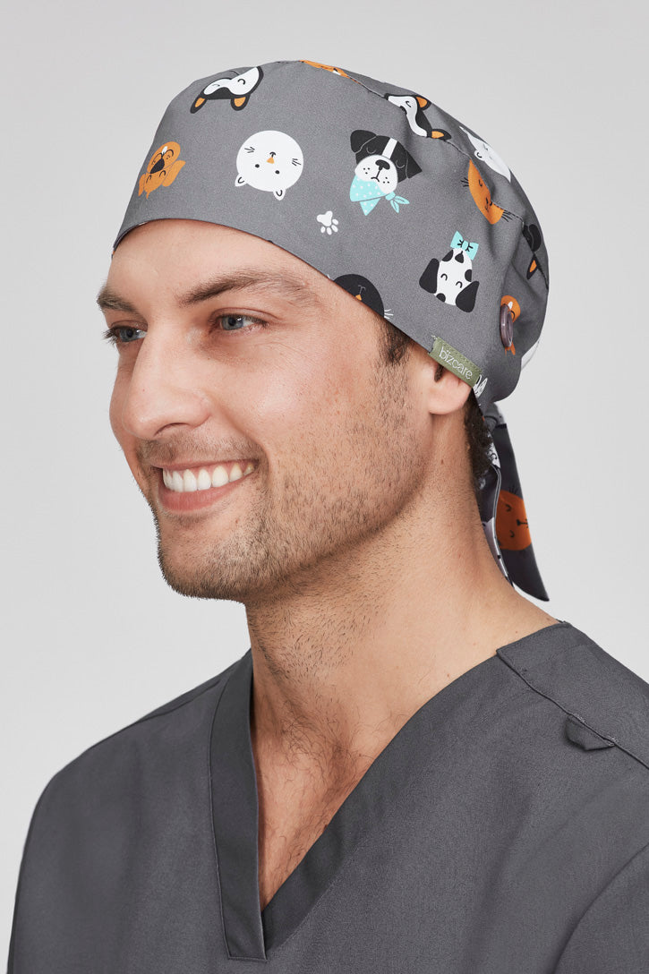 Unisex Printed Scrub Cap
