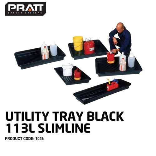 UTILITY TRAY 113L BLACK