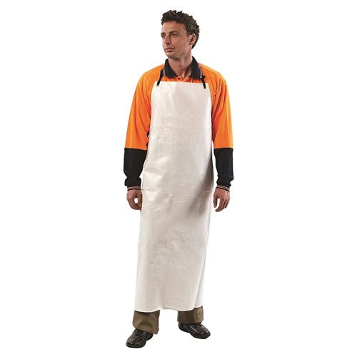 APRON PVC FULL LENGTH WHITE