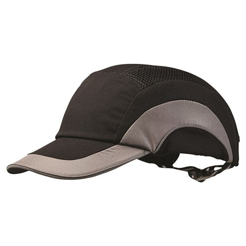 BUMP CAP STANDARD PEAK BLACK/GREY