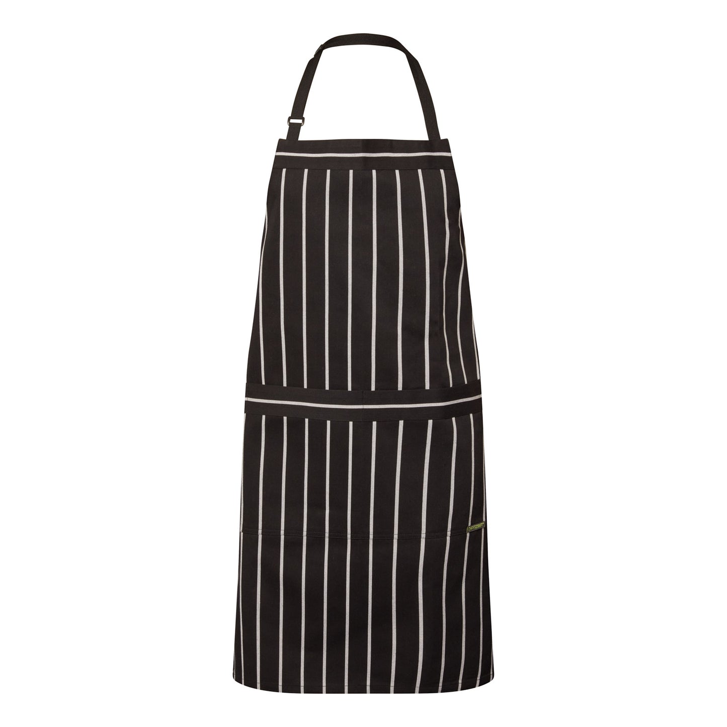 CAFE STRIPE APRON WTH PKT