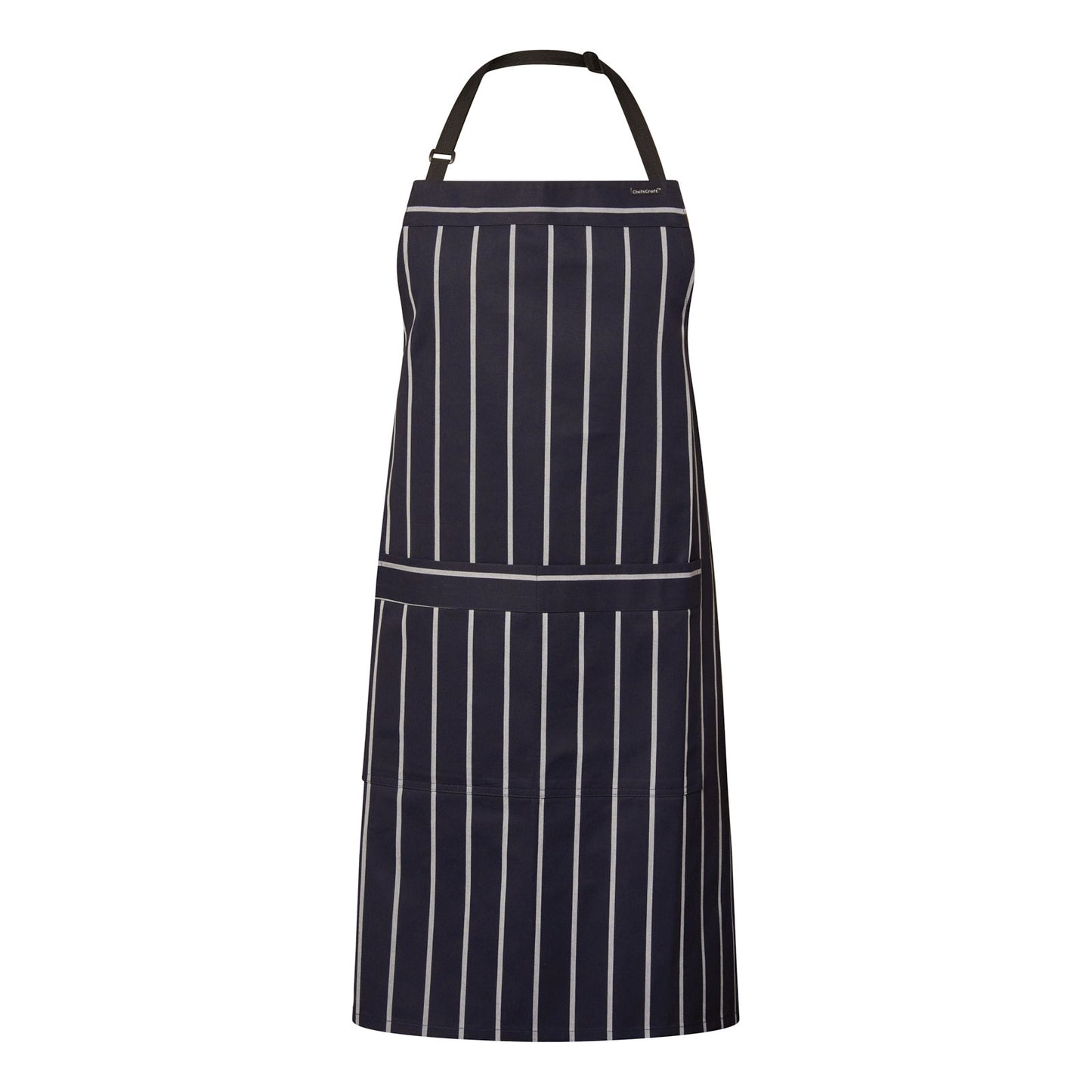 CAFE STRIPE APRON WTH PKT
