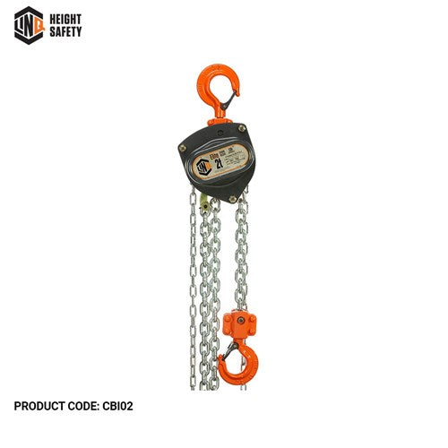 INDUSTRIAL CHAIN BLOCK O/L 2T 3m LIFT