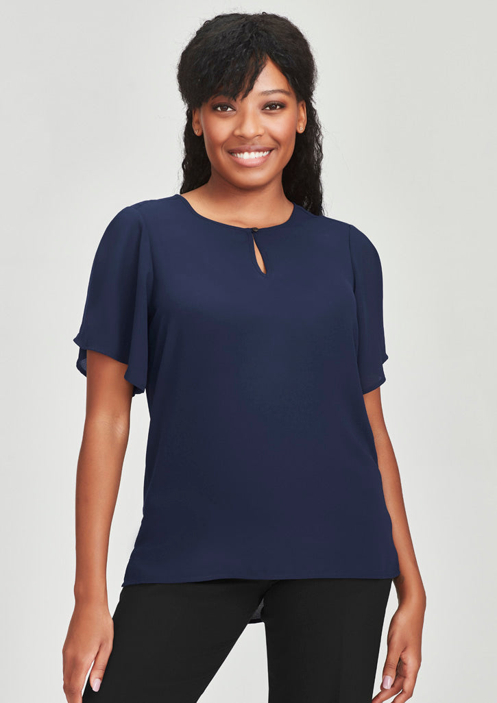 Vienna Womens Short Sleeve Blouse