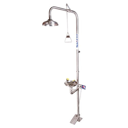 COMB SHOWER S/S EYEWASH + BOWL + TREAD