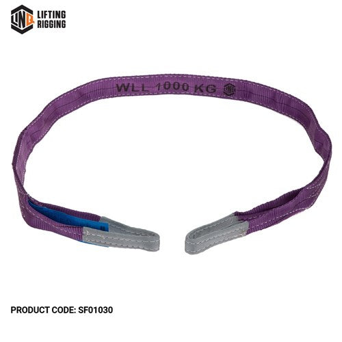 SLING FLAT 8:1 WLL 1T 3.0m VIOLET