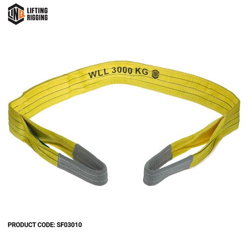 SLING FLAT 8:1 WLL 3T 1.0m YELLOW