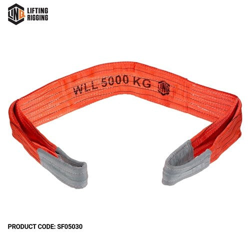 SLING FLAT 8:1 WLL 5T 3.0m RED