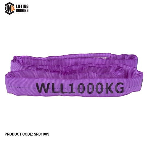 SLING ROUND 7:1 WLL 1T 0.5m VIOLET