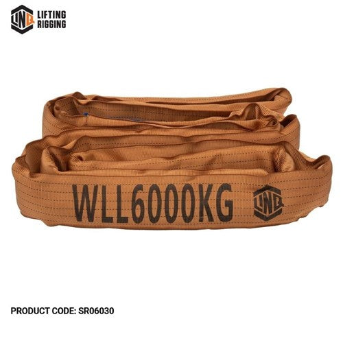 SLING ROUND 7:1 WLL 6T 3.0m BROWN