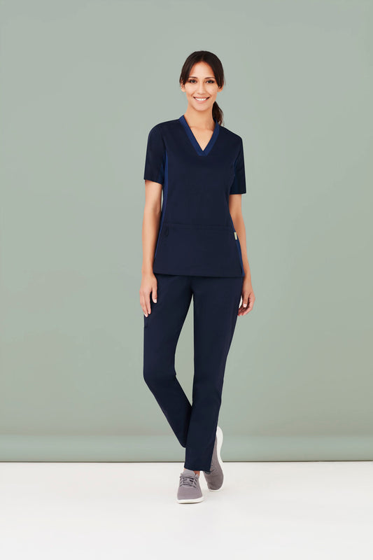 Womens Riley Stretch Scrub Top