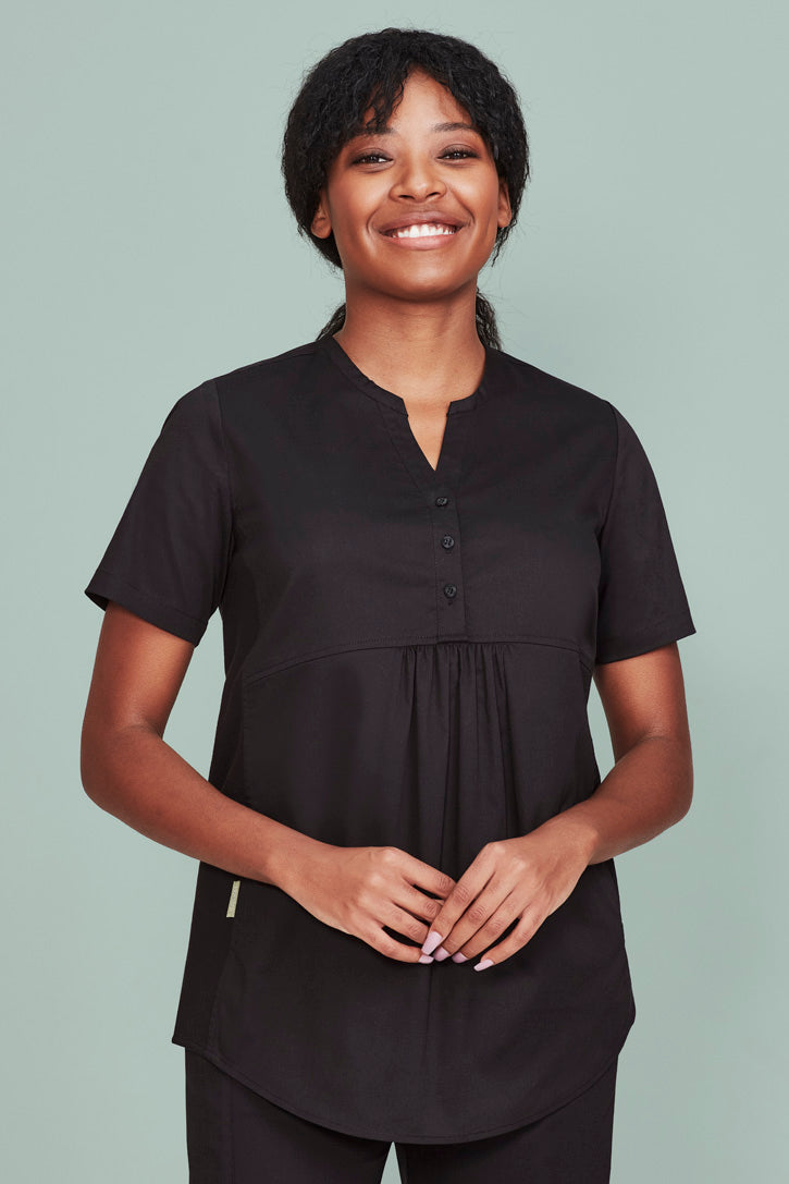Womens Rose Tunic Scrub Top