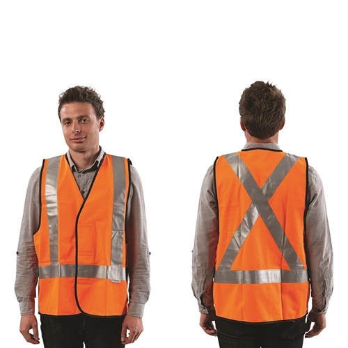 VEST DAY/NIGHT X-BACK ORANGE 2XL
